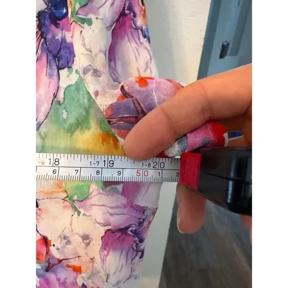 Soft Surroundings Colorful Floral Blouse - Picture 6 of 9